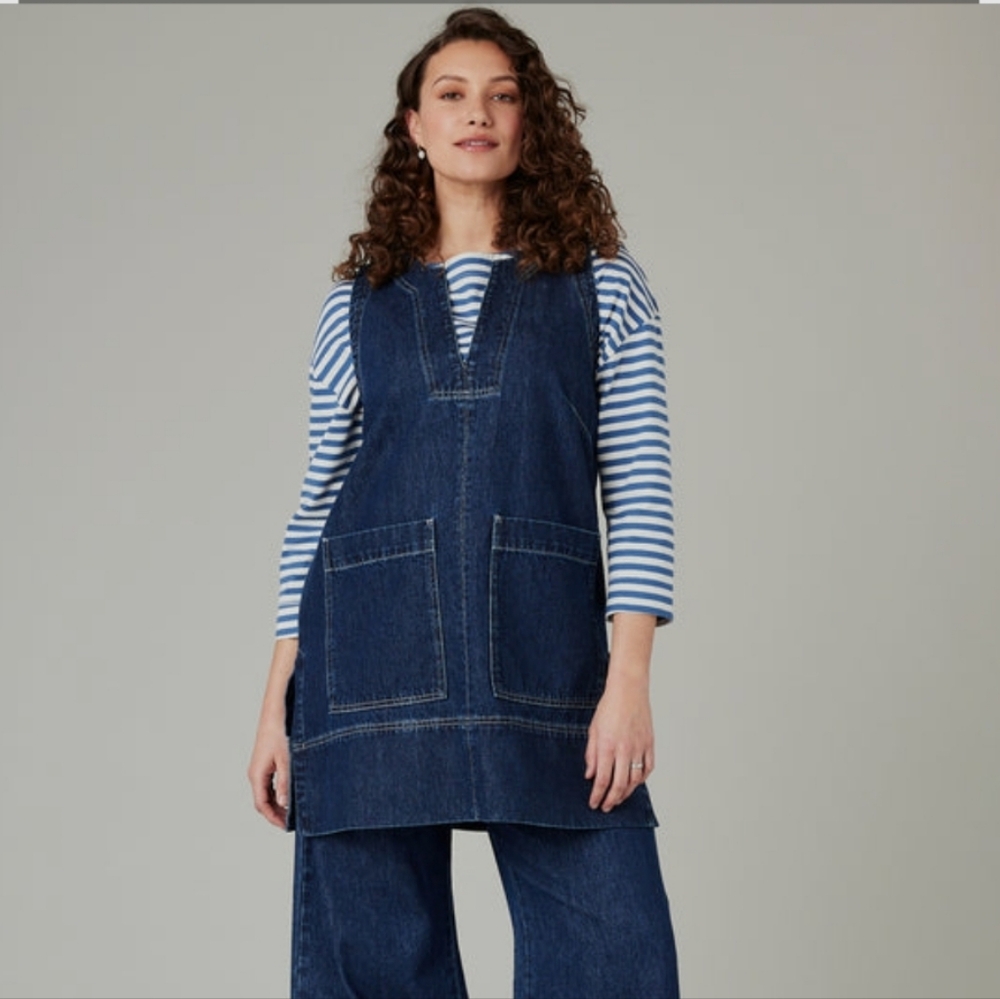 NWT Beyond Nine Tabby Denim Tunic Top